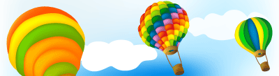 気球の無料イラスト