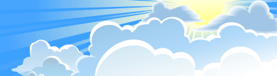 空・雲の風景・景色の無料イラスト